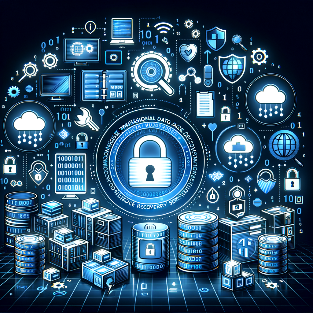 erstelle ein bild zum thema Datensicherung und -wiederherstellung professionelle Datenrettungsdienste ohne personen erstelle ein bild zum thema Datensicherung und -wiederherstellung professionelle Datenrettungsdienste ohne personen